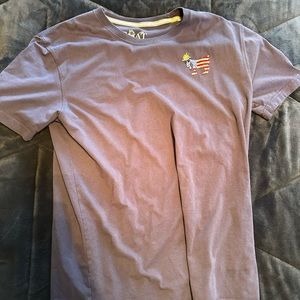 goat USA freedom shirt sleeve navy tee